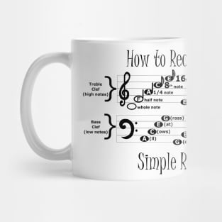 Reading Music Mug